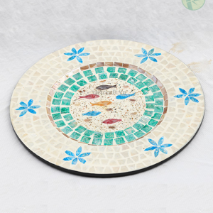 Round Charger Plate Made of Mother of Pearl – from Vietnam Manufacturer