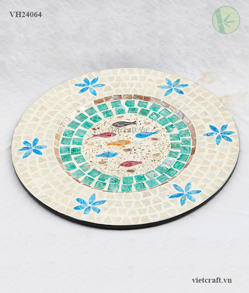 Round Charger Plate Made of Mother of Pearl – from Vietnam Manufacturer