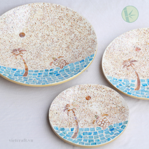 MOP Bamboo Round Dish Set – Handmade Tableware from Vietnam Manufacturer & Wholesale Supplier - Image 3