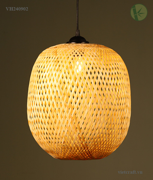 Handwoven Bamboo Hanging Lampshade – Natural Lighting for Eco Interiors - Image 2