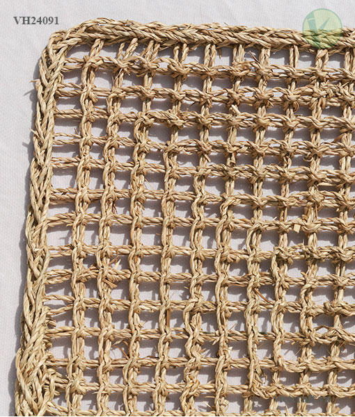 Rectangle Seagrass Door Mat – Handwoven Eco-Friendly Mat from Vietnam - Image 2