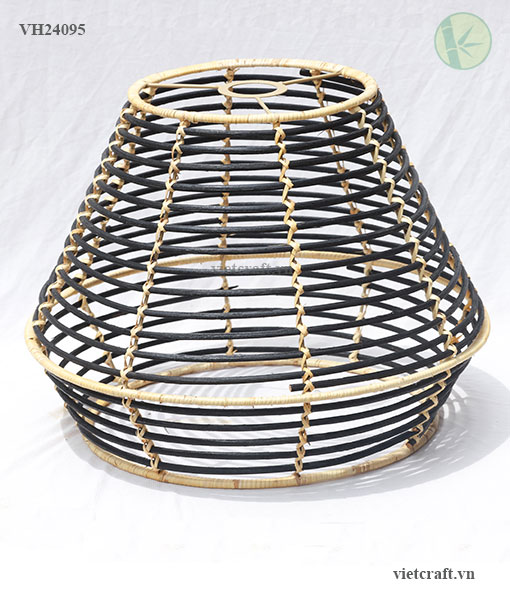 Black Rattan Lampshade – Modern Natural Lighting from Vietnam