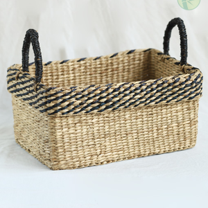 Rectangle Seagrass Basket – Handwoven Storage from Vietnam