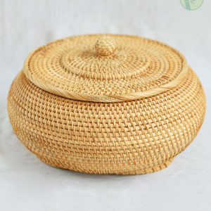 Woven Rattan Box – Handcrafted Storage & Gift Box from Vietnam