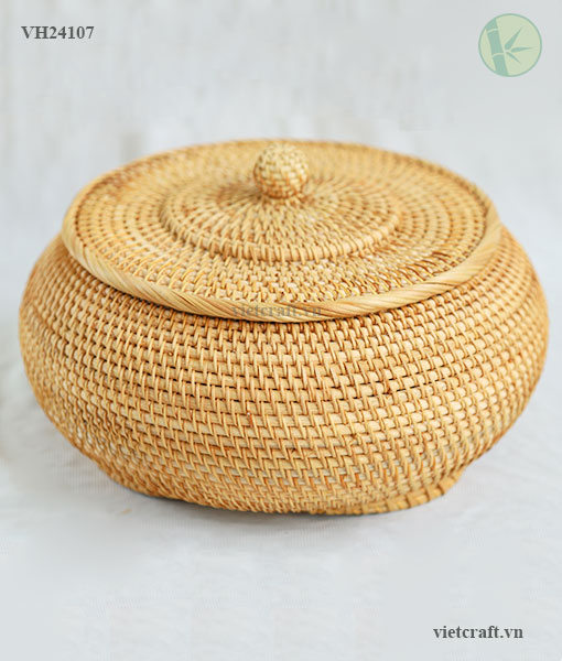 Woven Rattan Box – Handcrafted Storage & Gift Box from Vietnam