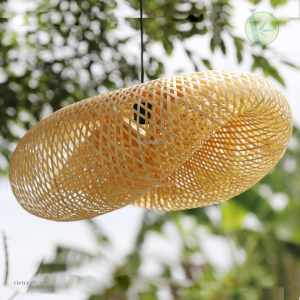Alternative view of Vietnam Bamboo Lampshade – Handwoven Natural Lighting for Modern Interiors