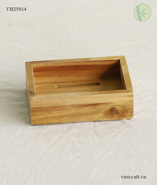 Handcrafted Wooden Soap Dish from Vietnam