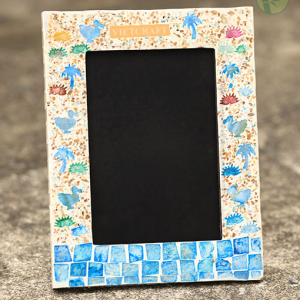 MDF Picture Frame with Mother of Pearl (MOP) Inlay – Handmade in Vietnam