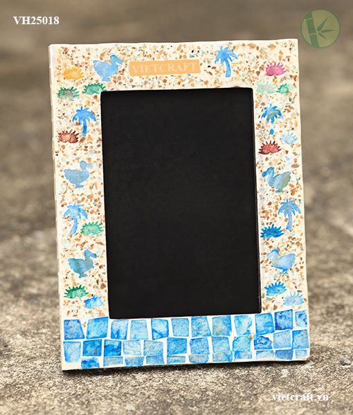 MDF Picture Frame with Mother of Pearl (MOP) Inlay – Handmade in Vietnam