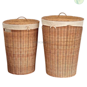 Handwoven Rattan Laundry Basket – Eco-Friendly Storage from Vietnam