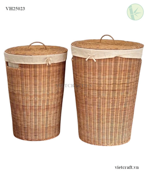 Handwoven Rattan Laundry Basket – Eco-Friendly Storage from Vietnam
