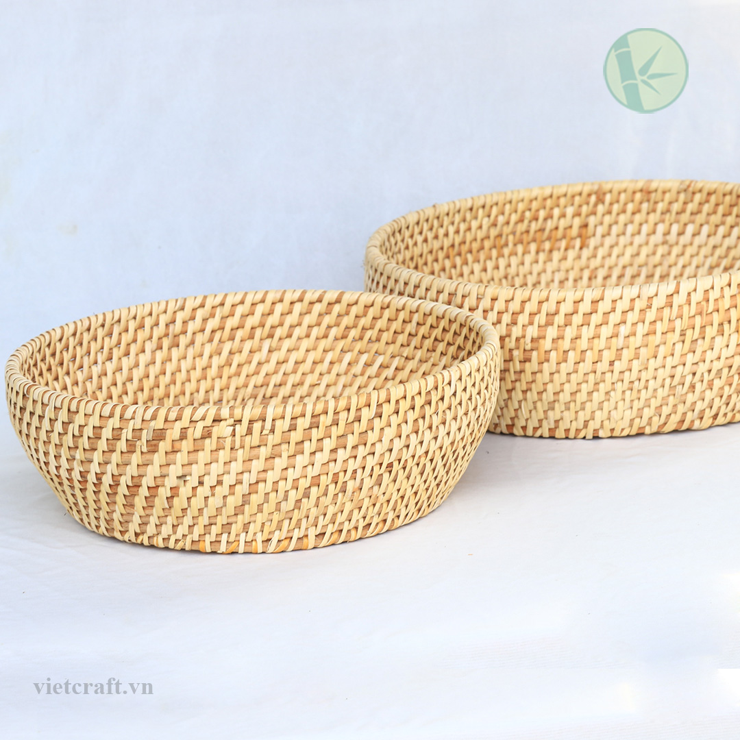 Round Rattan Basket Set from Vietnam - Image 2