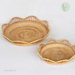Alternative view of Vietnam Woven Rattan Basket – Handmade & Sustainable