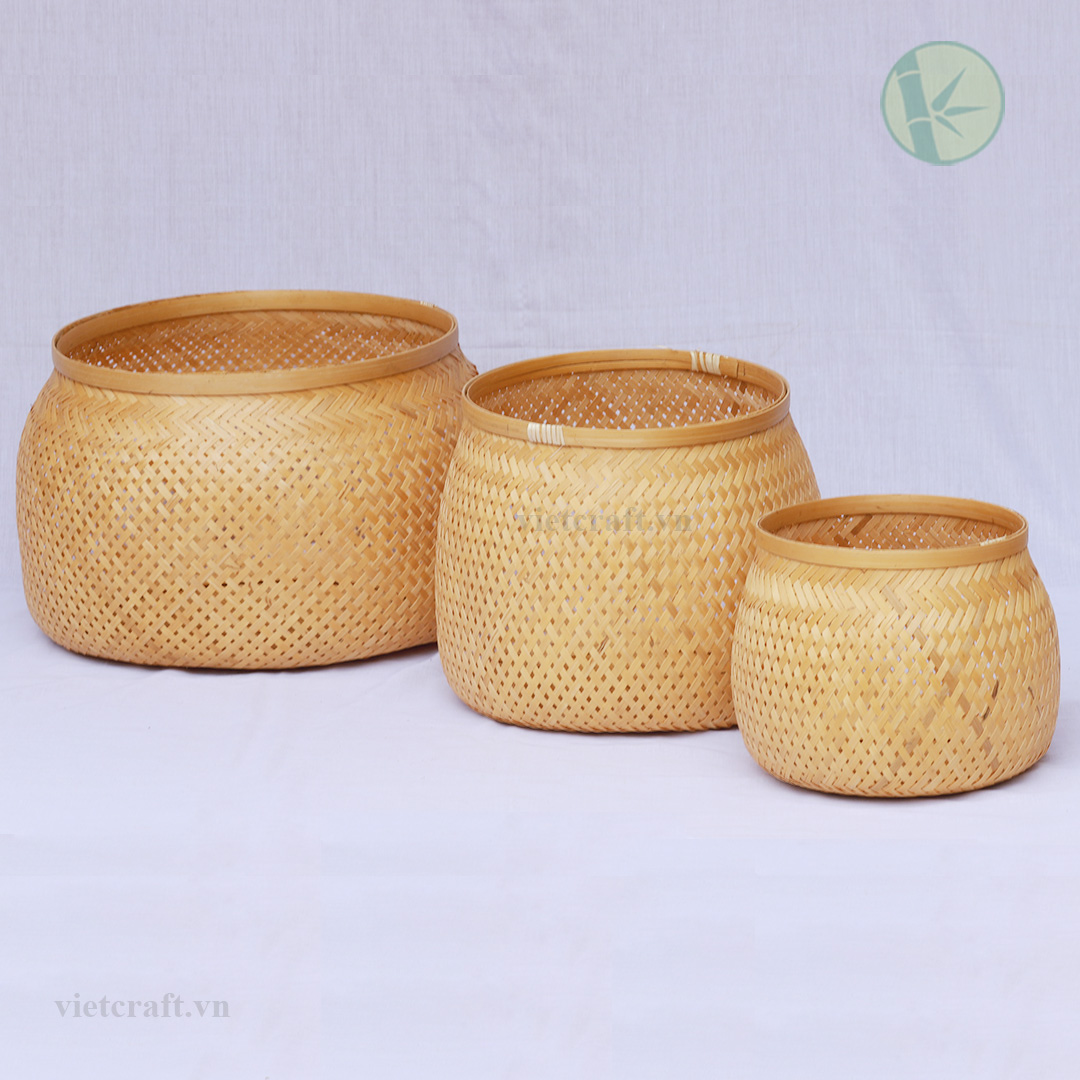 Woven Bamboo Storage Basket – Manufacturer in Vietnam - Image 2