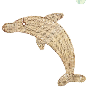 Woven Rattan Dolphin Shape – Handmade Decorative Art from Vietnam