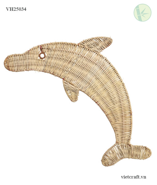 Woven Rattan Dolphin Shape – Handmade Decorative Art from Vietnam
