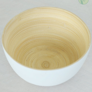 Lacquer Spun Bamboo Bowl Made in Vietnam