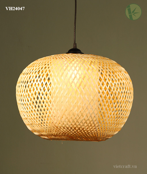 Woven Bamboo Pendant Light – Handmade in Vietnam