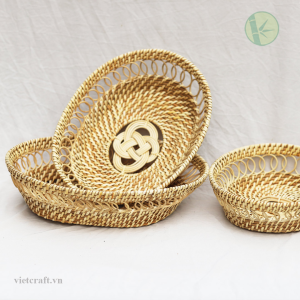 Alternative view of WHOLESALE Hand-Woven Oval Rattan Basket – Natural Bulk Storage Supplier Vietnam