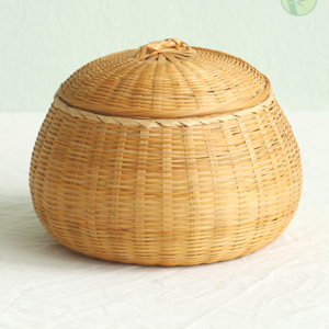 Handwoven Bamboo Box with Lid
