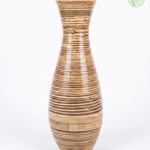 Coiled Bamboo Vase made in Vietnam