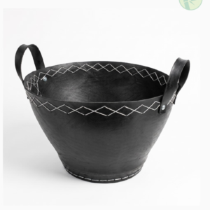 Recycled Rubber Tire Log Basket from Vietnam
