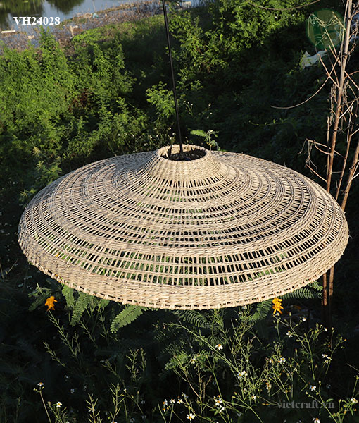 Handwoven Seagrass Pendant Lampshade made in Vietnam