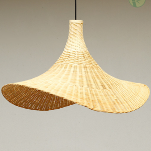 Handcrafted Bamboo & Rattan Pendant Light made in Vietnam
