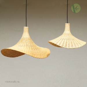 Alternative view of Handcrafted Bamboo & Rattan Pendant Light made in Vietnam