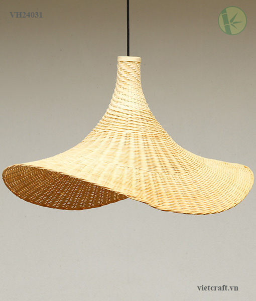 Handcrafted Bamboo & Rattan Pendant Light made in Vietnam