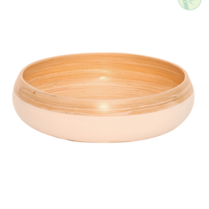 Handcrafted Spun Bamboo Fruit Bowl from Vietnam