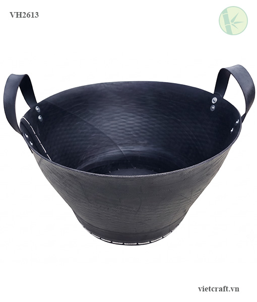 Recycled Tyre Rubber Log Baskets made in Vietnam
