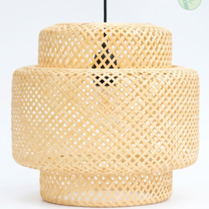 Handcrafted Tiered Bamboo Pendant Light – Eco-Friendly Lighting for Global Wholesalers & Importers
