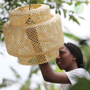 Alternative view of Handcrafted Tiered Bamboo Pendant Light – Eco-Friendly Lighting for Global Wholesalers & Importers