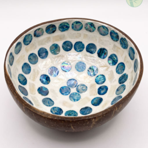 Eco-Friendly Handcrafted Coconut Shell Bowls with Mother of Pearl Inlay – Wholesale & Custom OEM/ODM